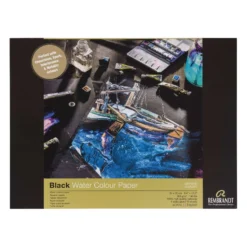 Talens REMBRANDT schwarzer Aquarellblock