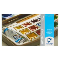 Talens Van Gogh Aquarellkasten mit 18 halben Näpfchen