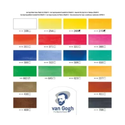 Talens Van Gogh Aquarellkasten mit 18 halben Näpfchen