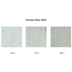 Tonmasse Terrazzo blue, grob schamottiert
