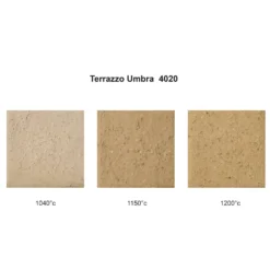 Tonmasse Terrazzo umbra, grob schamottiert