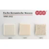 Tonmasse WMS 2502, creme mit Spots, feinst schamottiert