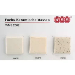 Tonmasse WMS 2502, creme mit Spots, feinst schamottiert
