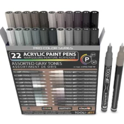 TOOLI-ART Acrylmarker Sets, extra feine Spitze 0,7 mm
