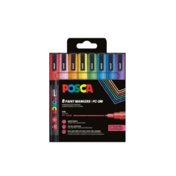 UNI POSCA Glitter-Marker PC-3ML 8er-Sets