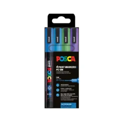 UNI POSCA Glitter-Marker PC-3ML 4er-Sets