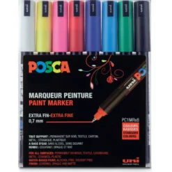 UNI POSCA Liner PC-1MR, 8er-Sets