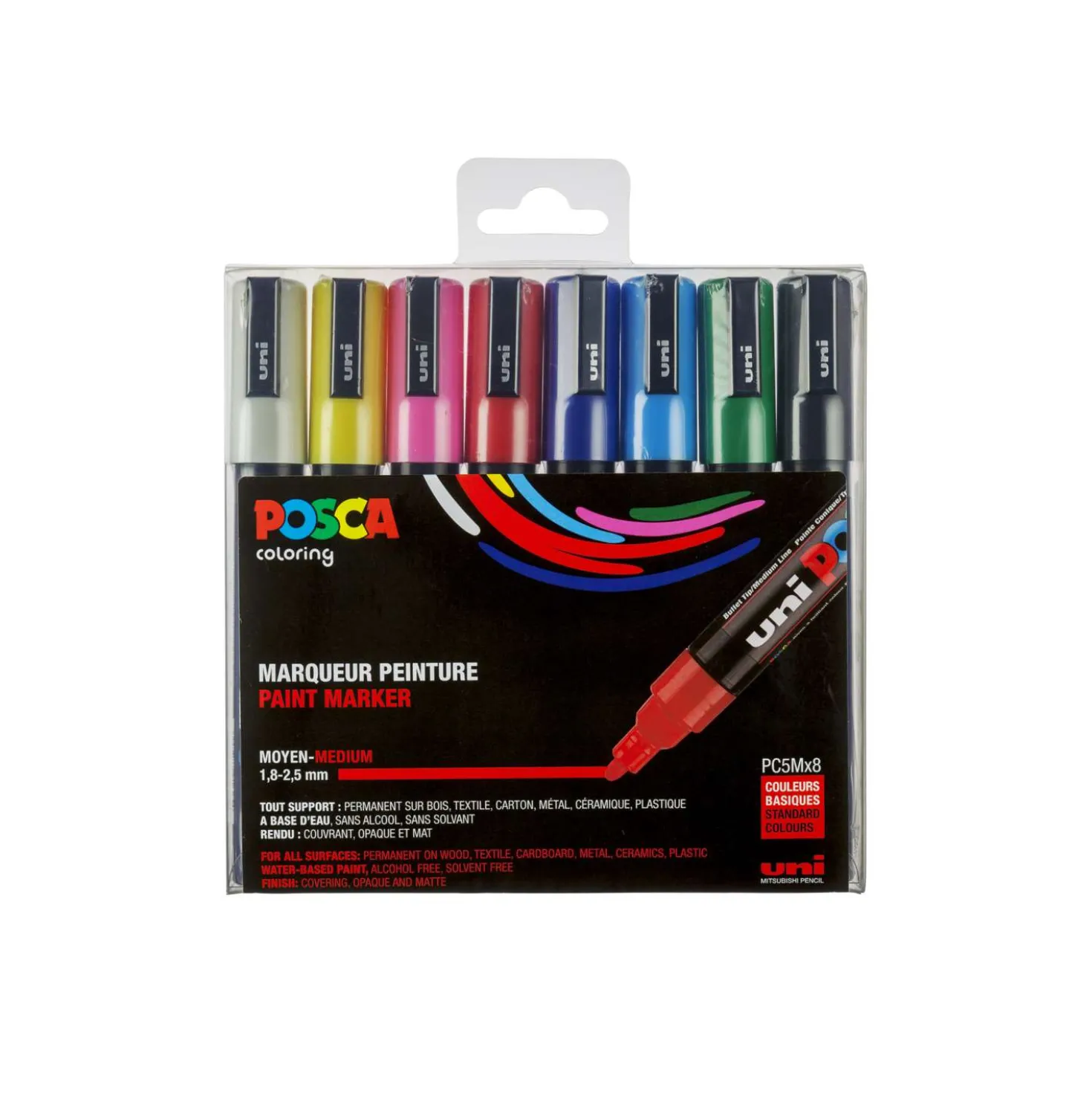 UNI POSCA Marker-Set PC-5M
