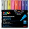 UNI POSCA Marker-Set PC-1MC, Pigment-Marker 16 Farben