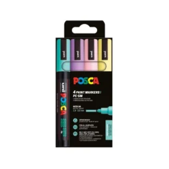 UNI POSCA Marker-Set PC-5M , 4er-Sets