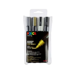 UNI POSCA Marker-Set PC-5M , 4er-Sets