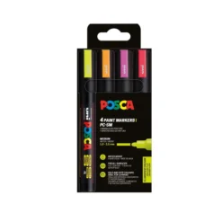 UNI POSCA Marker-Set PC-5M , 4er-Sets
