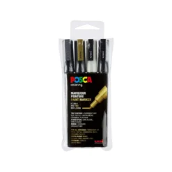 UNI POSCA Marker-Set PC-3M, 4er-Sets