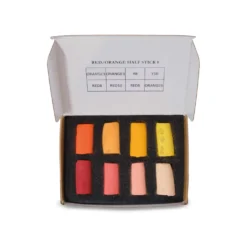 UNISON COLOUR Soft-Pastellkreiden, 8er-Sets, halbe Kreiden