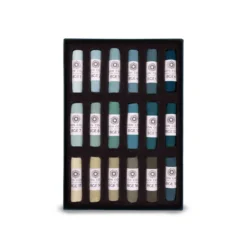 UNISON COLOUR Soft-Pastellkreiden, 18er-Sets, ganze Kreiden