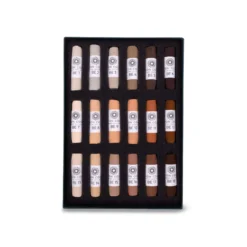 UNISON COLOUR Soft-Pastellkreiden, 18er-Sets, ganze Kreiden