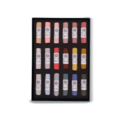 UNISON COLOUR Soft-Pastellkreiden, 18er-Sets, ganze Kreiden