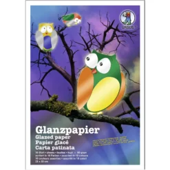 URSUS® Bastelmappe Glanzpapier gummiert 80 g/qm
