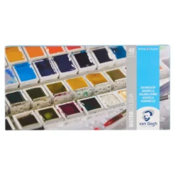 Van Gogh Aquarellkasten mit 48 halben Näpfchen