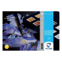Van Gogh BLACK Aquarell-Postkartenblock
