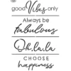 VIVA DECOR Universal-Schablone, Statement T-Shirt Words