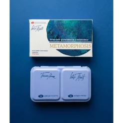 White Nights™ Aquarellfarben Set Metamorphosis mit 12 Näpfe im Metallkasten