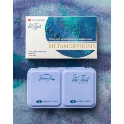 White Nights™ Aquarellfarben Set Metamorphosis mit 12 Näpfe im Metallkasten