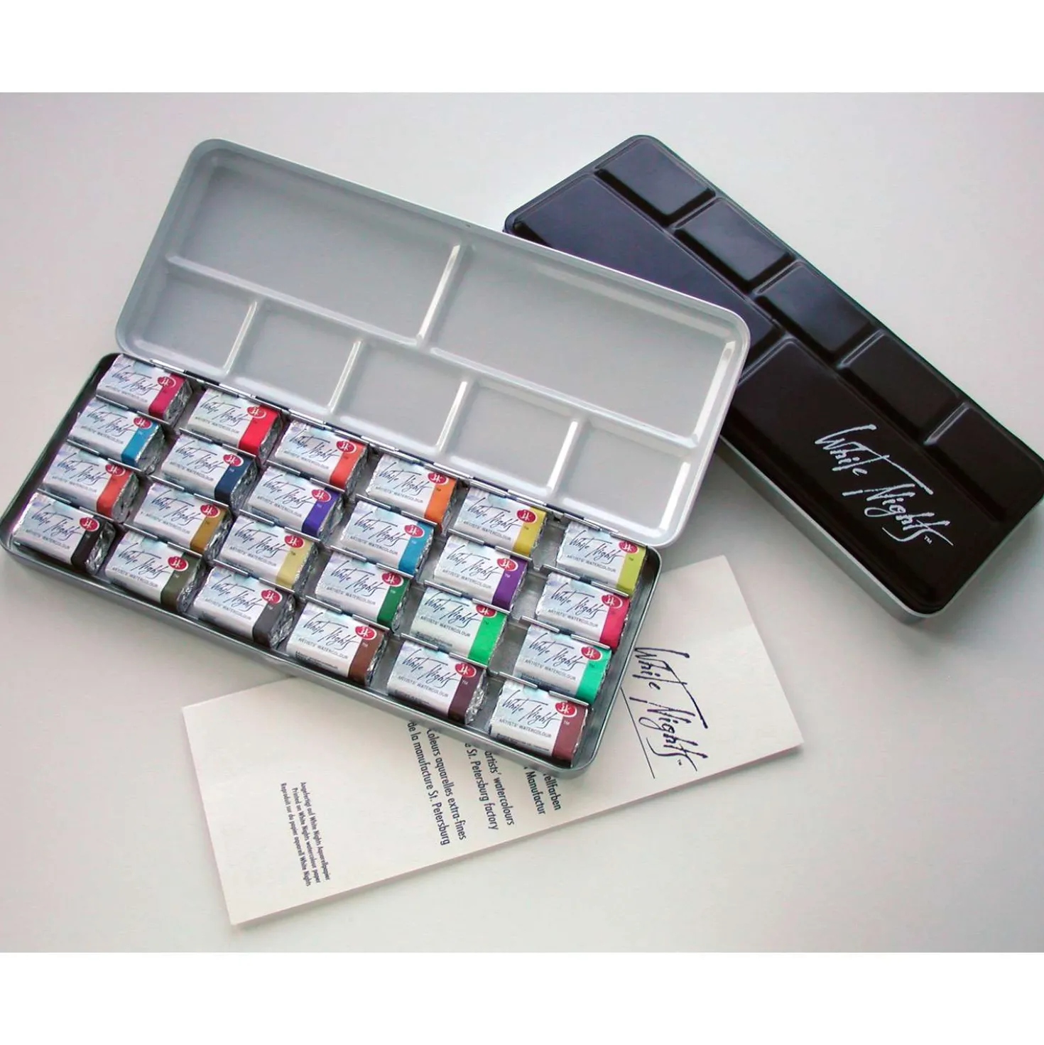 WHITE NIGHTS™ Extrafeine russische Künstler-Aquarellfarbe im Metallkasten