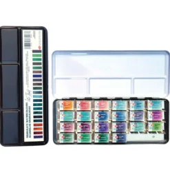 WHITE NIGHTS™ Künstler-Aquarellkasten granulierende Farben