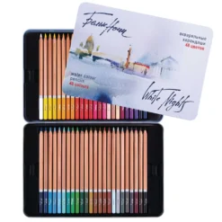 WHITE NIGHTS™ Künstler-Aquarellstifte-Sets, Metallkästen