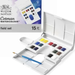 WINSOR & NEWTON Cotman™ Aquarellfarben Compact Set, 15-teilig