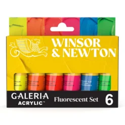 WINSOR & NEWTON™ GALERIA ACRYLIC Fluorescent Set, 6 × 20 ml