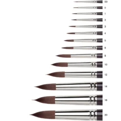 WINSOR & NEWTON™ GALERIA Acryl-Pinsel, rund, kurzer Stiel