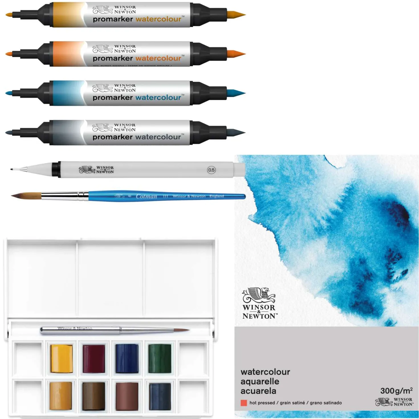 WINSOR & NEWTON™ Mixed Media Urban Sketching Set