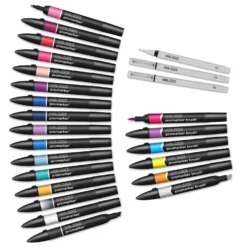 WINSOR & NEWTON™ „Modern Lettering“ Promarker Wallet Set, 25-teilig