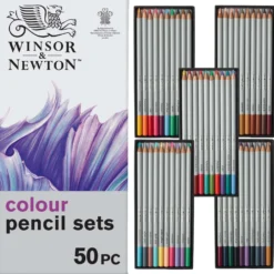WINSOR & NEWTON™ Studio Collection Farbstift-Set, 50 Stifte