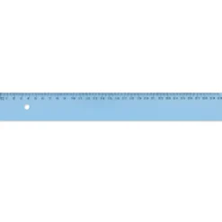 Wonday Kunststofflineal, blau-transparent